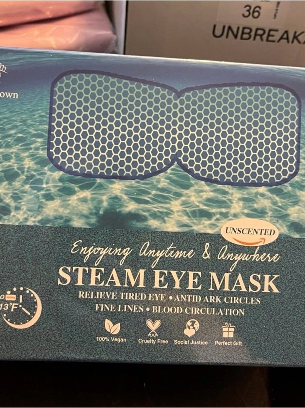 Steam Eye Mask - Unscented Blue